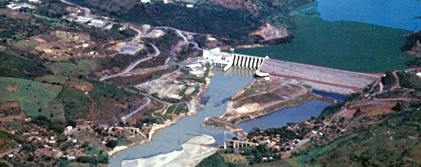 The hydroelectric dam at Cerron Grande