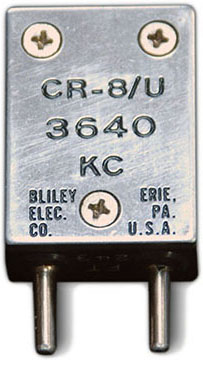 Frequency crystal for a Type A Mark III radio