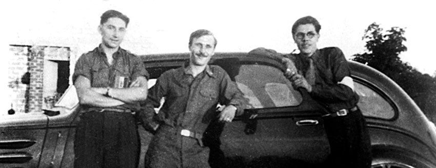 Raymond Compain, Second Lieutenant Herbert R. Brucker and Guy Ferrand.