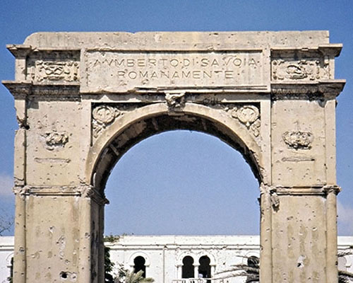 Italian arch from Somalia’s colonial period