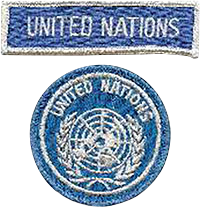 UN shoulder patch and tab