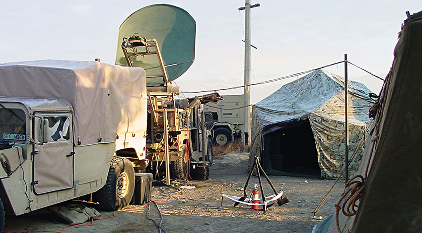 The communications center at Bagram.