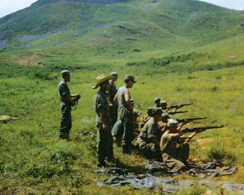 Range firing, Chumen-do in the Fall of 1953.