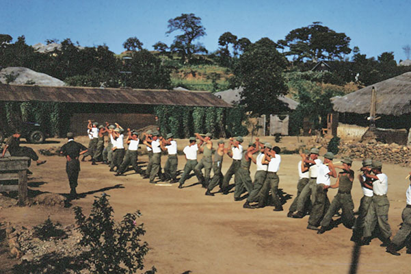 Partisans training in hand-to-hand combat, Summer 1953, Kangwha-do.