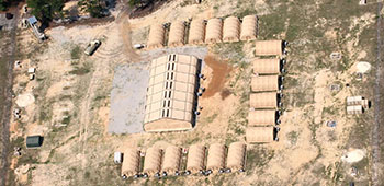 Aerial view of Forward Operating Base Freedom