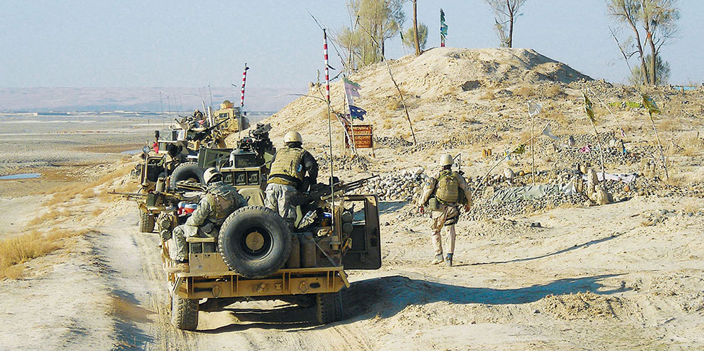 On 10 January 2007, the Special Forces teams assaulted and secured three villages north of the Arghandab River. The Taliban fled when the “Thorn Trucks” appeared.
