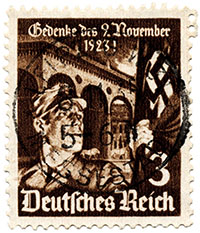 Stamp to commemorate the 1923 Munich “Beer Hall Putsch”