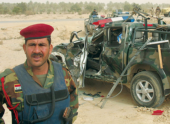 Iraqi Colonel Saadi Al-Maliki, 1/8th Brigade commander, was in charge of the cordon force surrounding the enemy compound.