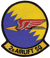 2nd Airlift Squadron Patch, Pope AFB, NC