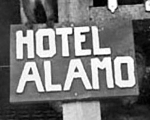 The first Alamo Scout Training Center at Kalo Kalo was nicknamed the “Hotel Alamo.” The industrious 1LT Mayo Stuntz had provided the camp with refrigeration, electricity, and other amenities not seen in the SWPA Theater. The sign travelled to subsequent camps.