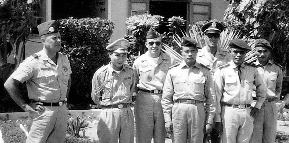 COL Blackburn in South Vietnam in 1965. Beginning with his tour as Senior Advisor to the 5th Military Region in 1957 and culminating with his role in the 1970 Son Tay Raid, Blackburn was continually involved with special operations in the Vietnam War.