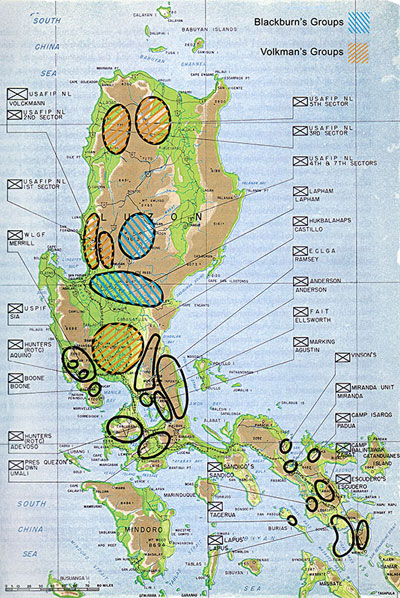 The guerrilla organizations in the Philippines.