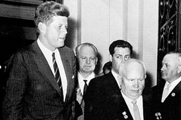 President Kennedy and Premier Khrushchev defused the Cuban Missile Crisis. It was likely the closest that the world has come to nuclear war.