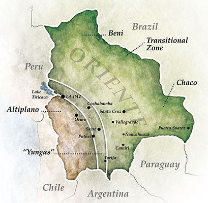 The varied geographic regions of Bolivia make it one of the most climatically diverse countries in South America.