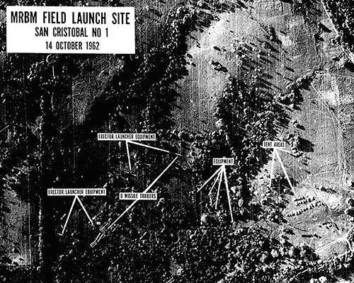 Photographs taken by an American U-2 reconnaissance aircraft revealed the presence of Soviet nuclear weapons. This prompted the Cuban Missile Crisis.