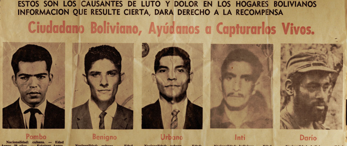 Examples of wanted posters distributed throughout the country depicting the guerrillas.