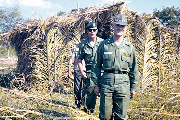General Robert W. Porter, SOUTHCOM Commander with MAJ Ralph W. Shelton during a visit to La Esperanza.