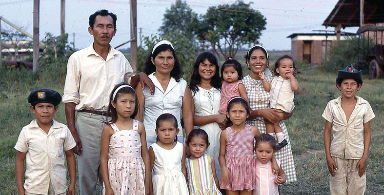 Dorys Roca and family in La Esperanza.