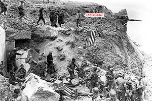 At D-2 relief forces had reached the Rangers at Pointe du Hoc.