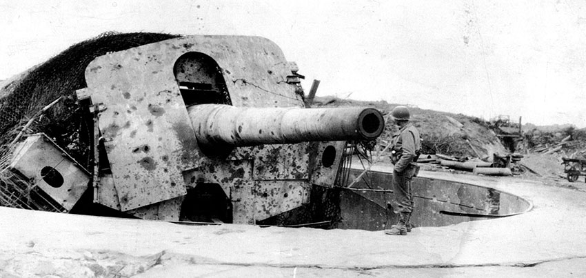 280 mm gun at the Lochrist Battery