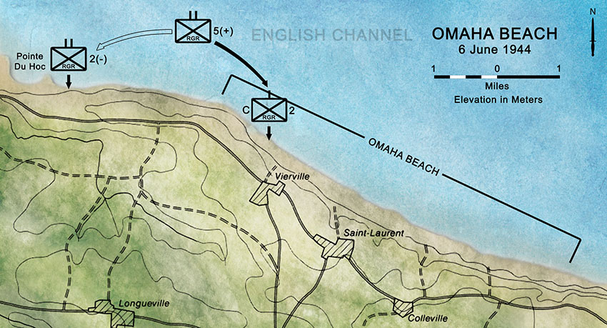 MAP: Omaha Beach