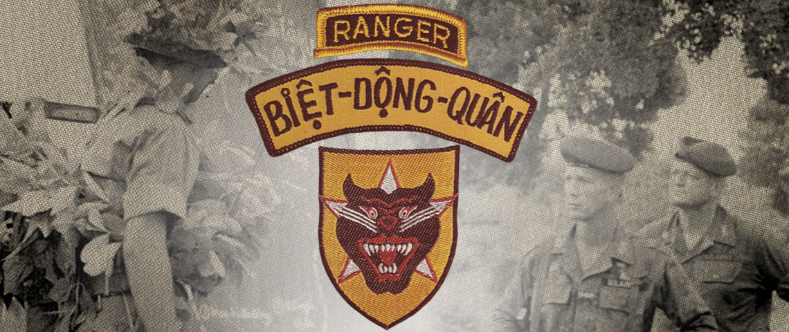 U.S. Army Ranger Tab with the Vietnamese Ranger Insignia