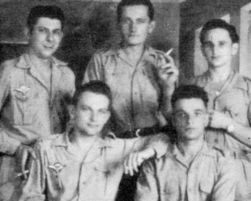Private Henryk Szarek with fellow French Foreign Legion paratroopers in Hanoi in 1951.