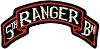 The 5th Ranger Battalion Scroll