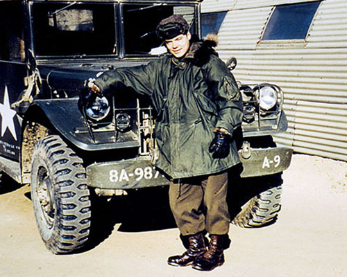 SGT George Taylor* in Korea with the 987th Field Artillery in 1953.