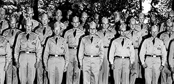 Frank Jaks and his Lodge Act group at Fort Devens, Massachusetts, for English language training in 1953.