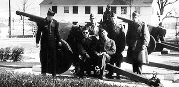 PVT Frantisek Jaks and a few Lodge Act buddies at Camp Kilmer, New Jersey, in February 1953.