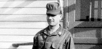 Private Teodor W. Padalinski at Camp Kilmer, NJ, in late April 1952.