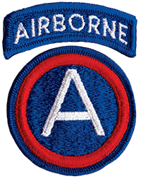 Third U.S. Army SSI with Unofficial Airborne Tab