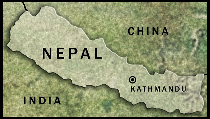 The small country of Nepal lies between India and China, and is one of the poorest nations in the world. The economy of this nation of 29 million is largely dependent on agriculture and tourism.