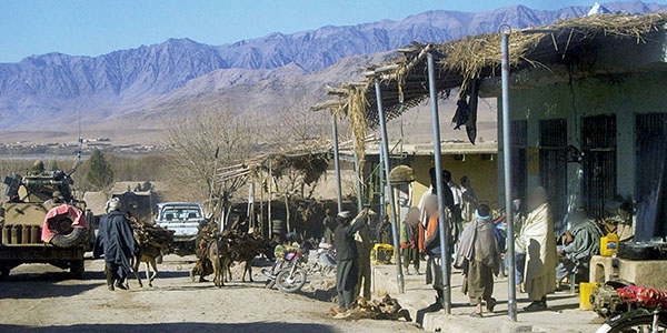 Deh Rawod was the center of economic activity for the region. Numerous shops and small businesses depended on people coming to the town. One of the ODA missions was to push back the Taliban to allow people to travel safely to Deh Rawod.
