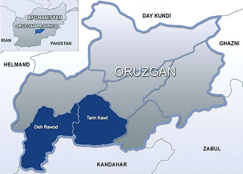 Fire Base Tycz is located in the town of Deh Rawod, sixty kilometers from the provincial capital in Tarin Kowt.
