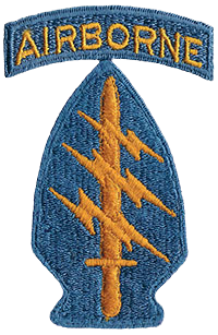 The Special Forces SSI was designed in 1955 by Captain John W. Frye, 77th Special Forces Group.