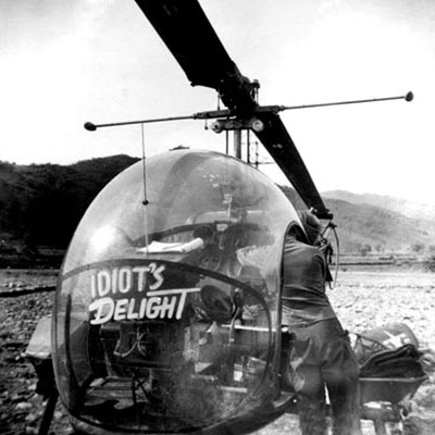 CPT Hely’s helicopter was called “Idiot’s Delight.”