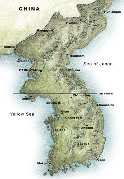 As shown by this map, Chang-to’s position made it an ideal location for an occupying force to be able to influence both civilian and military activities in central South Korea.