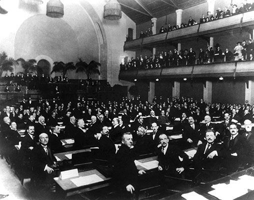 The United Nations General Assembly and Security Council held their first meetings on 10 January 1946 at Westminster Central Hall in London. Representatives from fifty-one nations attended.