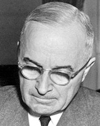 The “Truman Doctrine” pledged U.S assistance for “free peoples … resisting subjugation by armed minorities or outside pressures.”