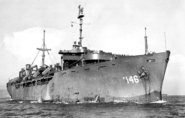 The 5th Ranger Company, along with the 3rd and 8th Ranger Companies sailed to Korea on the USS <i>General W. F. Hase</i>