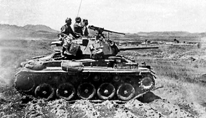 The 3rd Ranger Company was supported by tanks of the 64th Heavy Tank Battalion in the attack on Kantongyon.