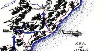 In December 1950 plans for amphibious evacuation through the port of Hungnam were mapped out. These plans called for a speedy withdrawal in successive phases starting just south of Hamhung and concluding in an arc encircling Hungnam.