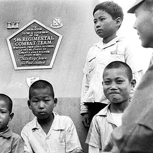 A legacy of the Korean War that continues to this day is the sponsorship of orphanages by U.S. military units.