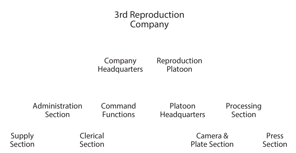 CHART: 3rd Reproduction Company, circa 1951