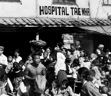 The Tae Wha Hospital supporting refugees in Seoul was overwhelmed, understaffed, and had few medical supplies until UNCACK took it under wing.
