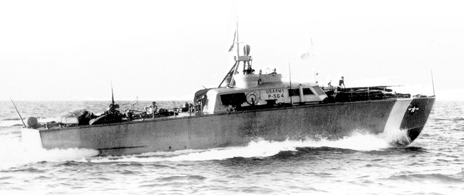 The other main component of the AFU was the Martime Unit (MU). The MU used its fast boats to transport the OGs, as well as its swimmers, to conduct reconnaissance on the numerous islands, inlets, and creeks in the region. This boat is the P-564.