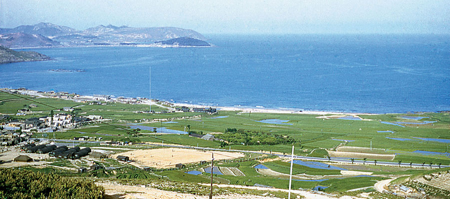 The original KBS station site in Pusan above the beach proved to be the best location.