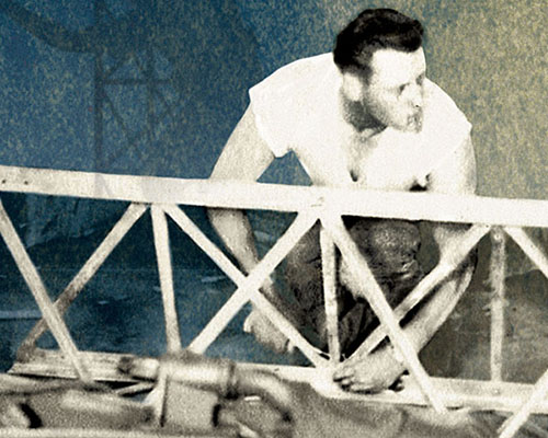 Each mobile radio station was equipped with ten-foot triangular sections of antenna for assembling towers.